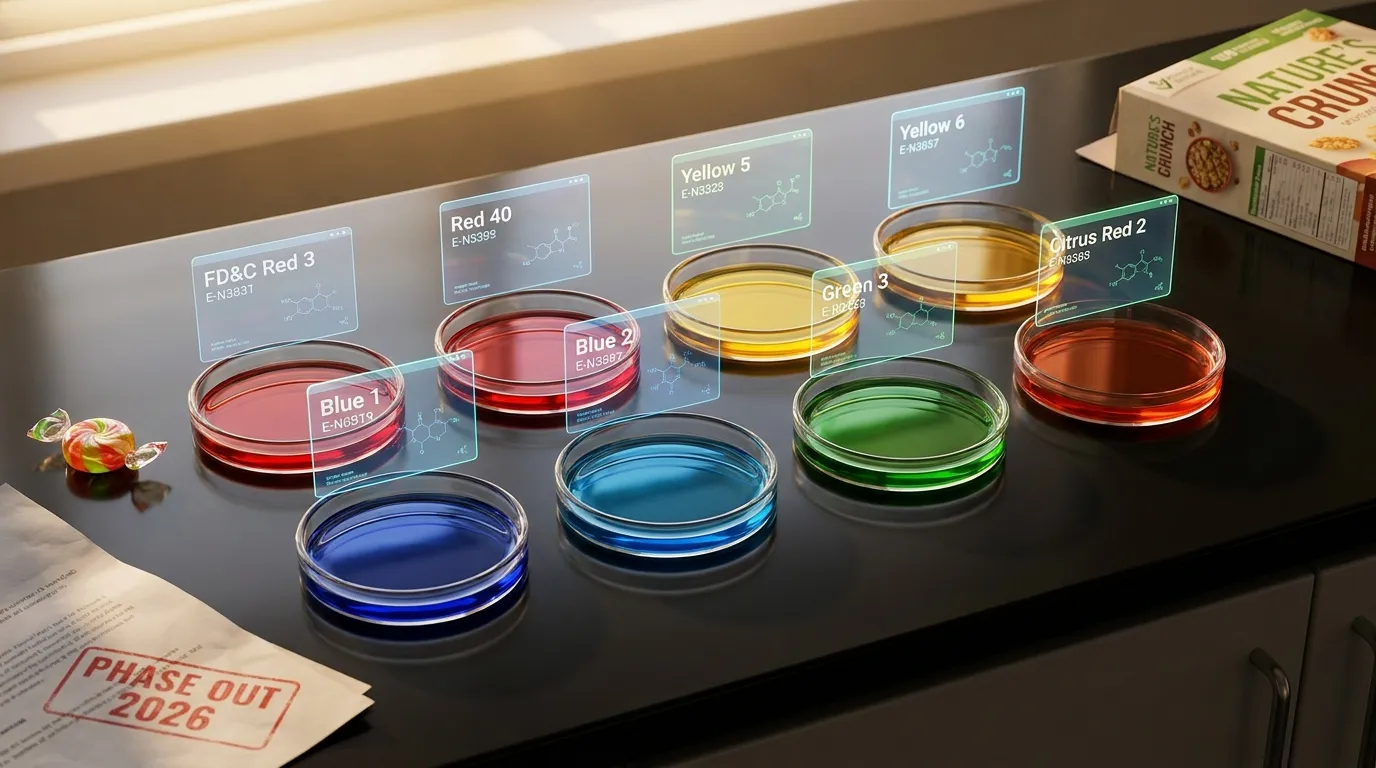 2026 年被淘汰的 8 种合成食用色素 | Synthetic Food Dyes